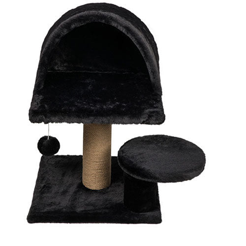 Kratzbaum Mumu - Farbe: schwarz - 50 x 50 x 55 cm