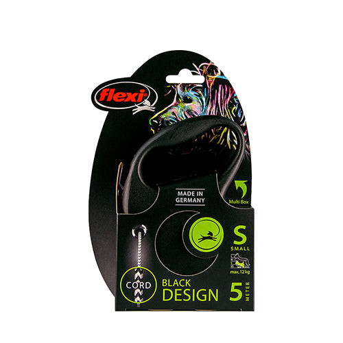 Flexi rollijn Black Design koord S - 5 meter