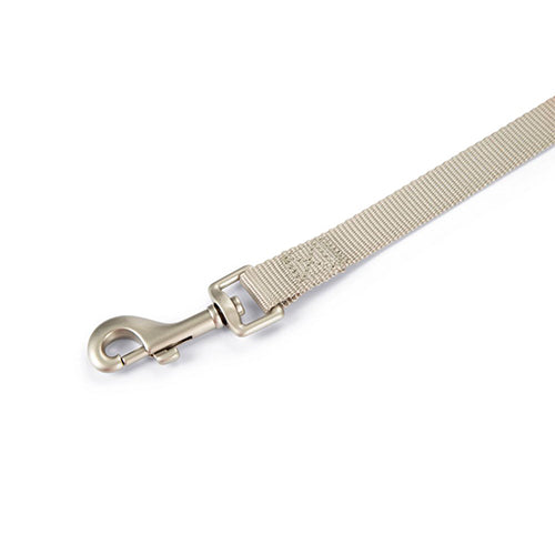 Beeztees Uni Nylon Hondenriem - Lichtgrijs - Lengte: 120 cm