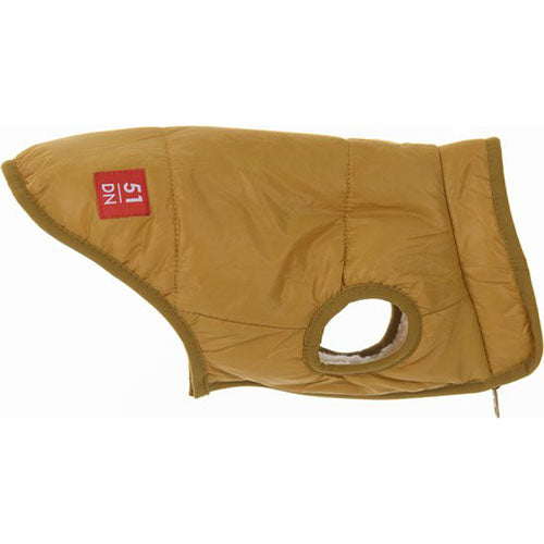 51 Degrees North Jules Coat 2-in-1 Hundejacke - Beige/Ockergelb - Rückenlänge: 40 cm