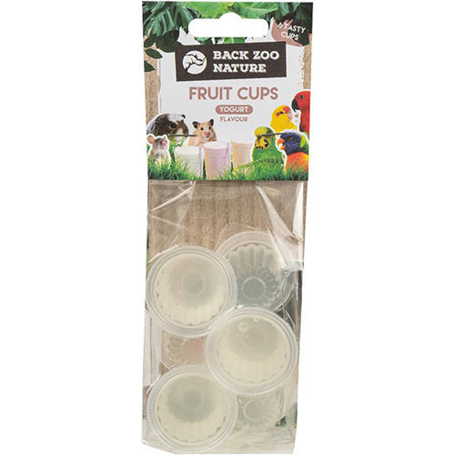 Fruitcups in verschillende smaken voor vogels per 6 stuks