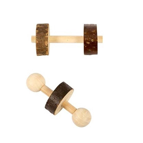 Nagetierspielzeug - Duvo - Trainingsset für Nagetierspielzeug aus Holz - 123 Gramm