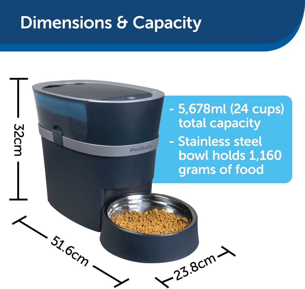 PetSafe® Smart Feed Automatic Pet Feeder - Met Wifi & APP bediening