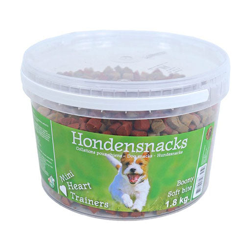 Boony - semi moist mini hartjes - hondensnack - 1,8 kg