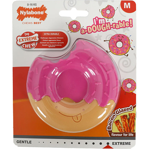 Nylabone Extreme Chew Donut Glaze Bacon - Verkrijgbaar in M en L
