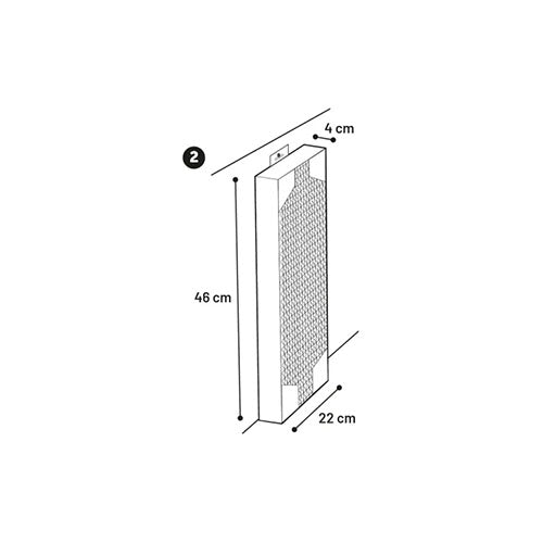 Flamingo/Karlie Kattenspeelgoed - Krabkarton/ Krabplank Jumbo - 24 x 46 x 4 cm