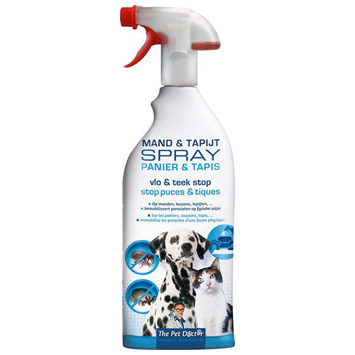 The Pet Doctor - Mand- en Tapijtspray tegen vlooien en teken - 800 ml