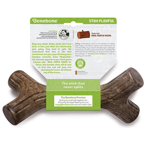 Benebone knaagspeelgoed Maplestick in 5 maten Esdoornhout
