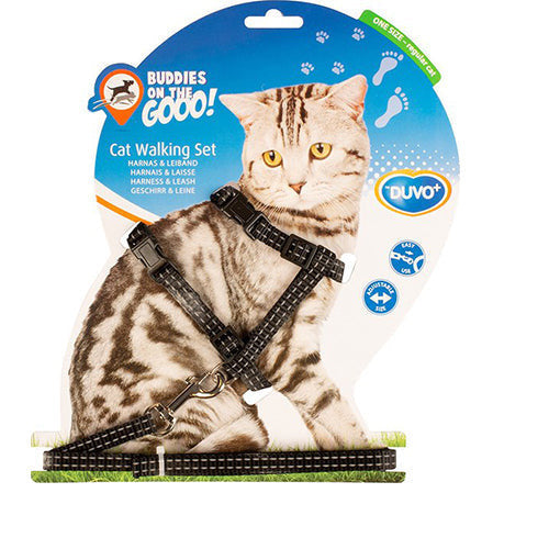 Duvo+ Kat Wandelset Refelecterend Uni 20-35cm / 10mm - 125cm