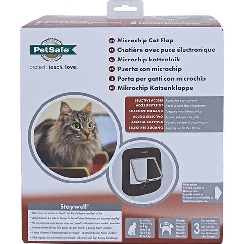 Petsafe kattendeur kattenluik microchip wit of bruin