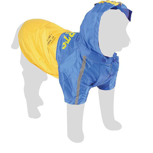Karlie Regenjas Tex blauw - geel