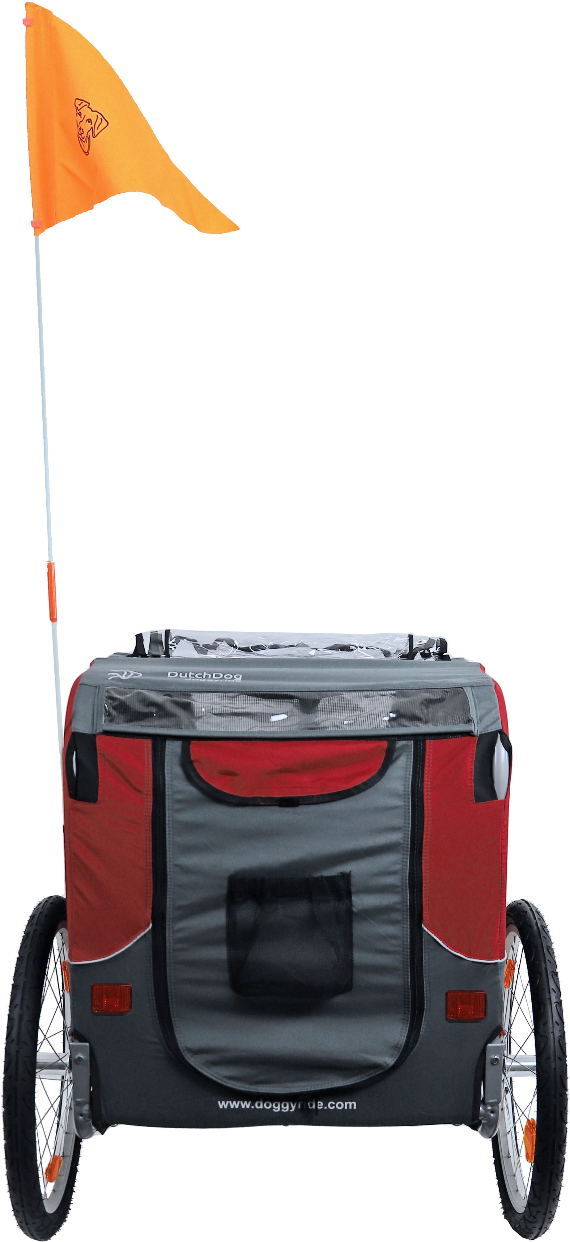 DoggyRide fietskar Novel 20 cabin only, rood/grijs (zonder trekstang)