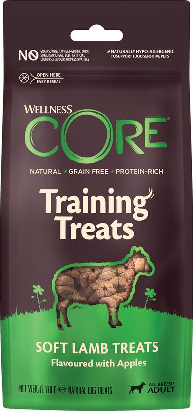 Well Core Hond Treats Snack-Lam/Groenten-0.17kg