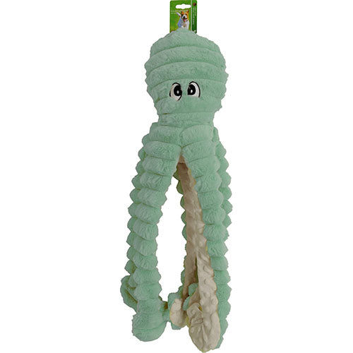 Boon Corduroy Hondenspeelgoed Octopus Met Piep - Verkrijgbaar in 3 kleuren en in 40 of 65 cm