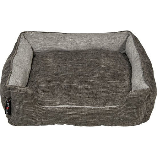 Jack And Vanilla - Cairo Sofa Hondenmand - Donkerbruin/Grijs - 60x52x18 cm