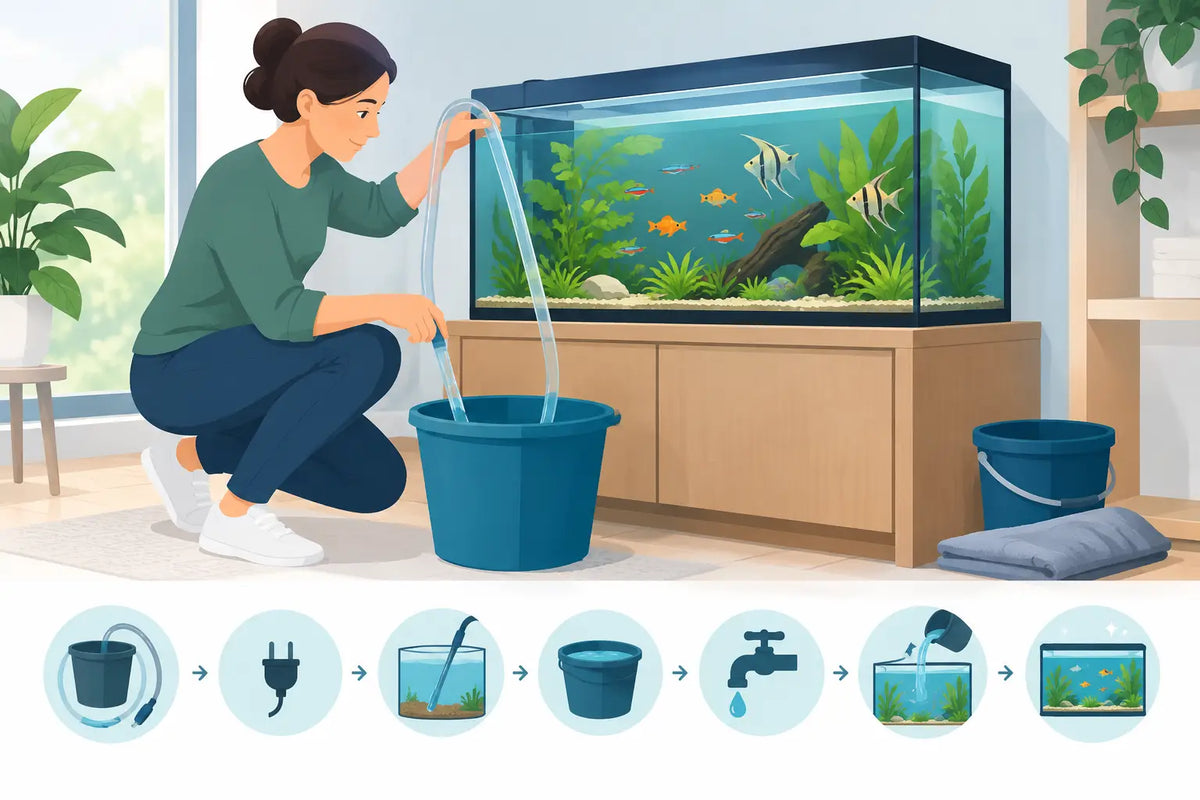 Aquariumwater veilig verversen thuis in 7 stappen