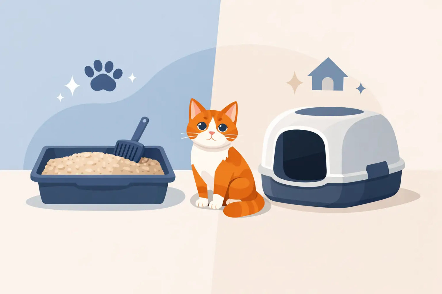Open of gesloten kattenbak: wat past beter?