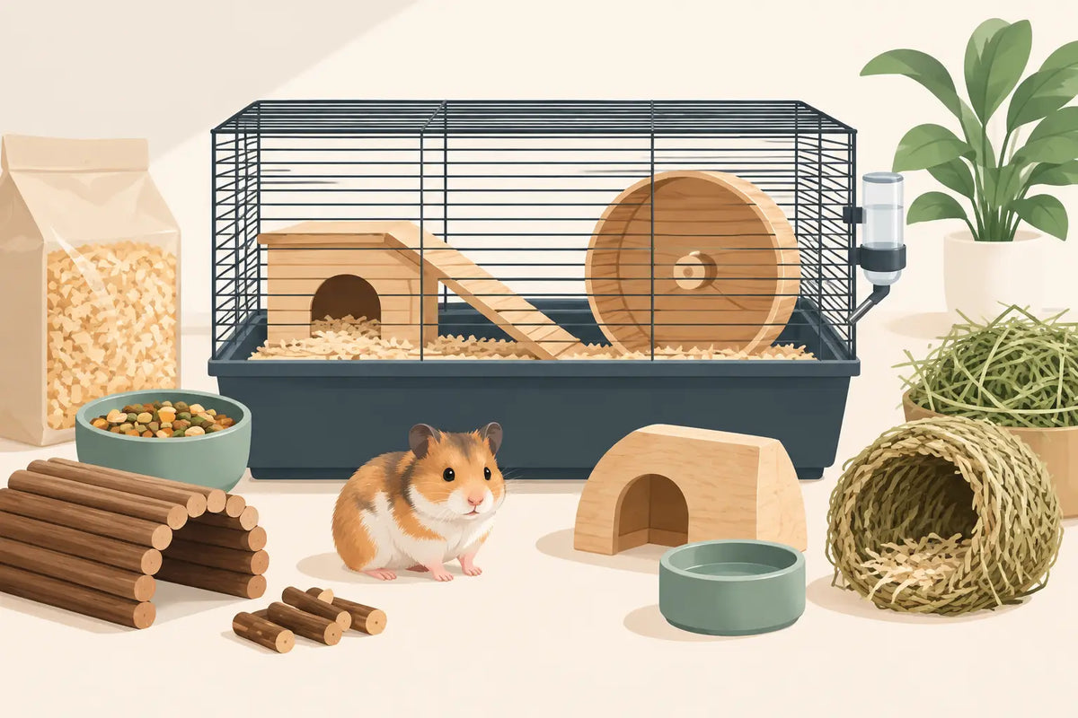 Wat heb je nodig voor een hamsterkooi thuis?