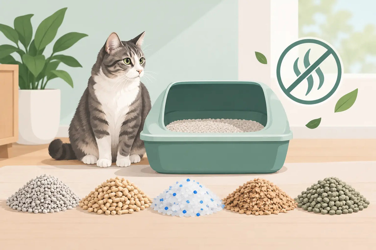 Beste kattenbakvulling tegen geurtjes kiezen