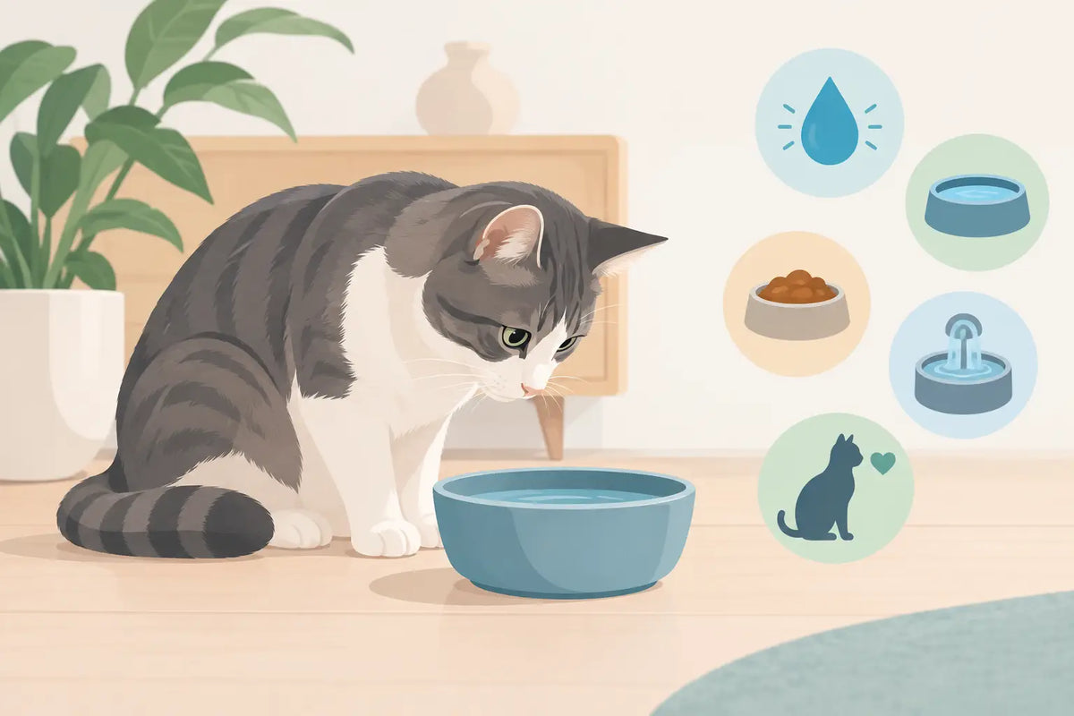 Waarom drinkt een kat weinig water? Dit kun je doen