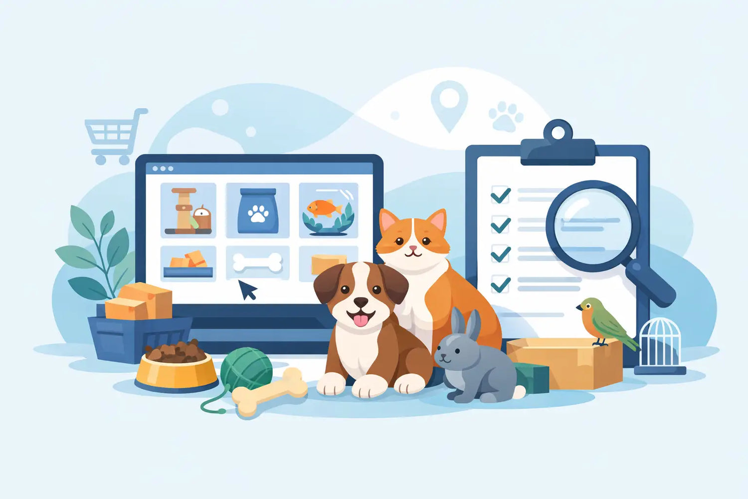 Dierenwebshop met groot assortiment kiezen