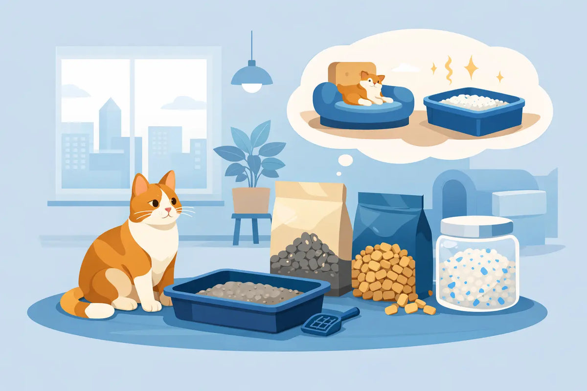 Kattenbakvulling kiezen voor appartement