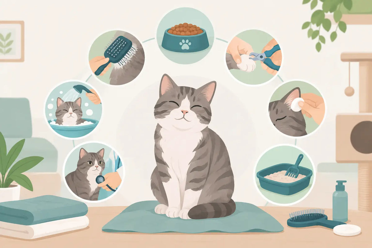 Gids voor kattenverzorging thuis in 8 stappen