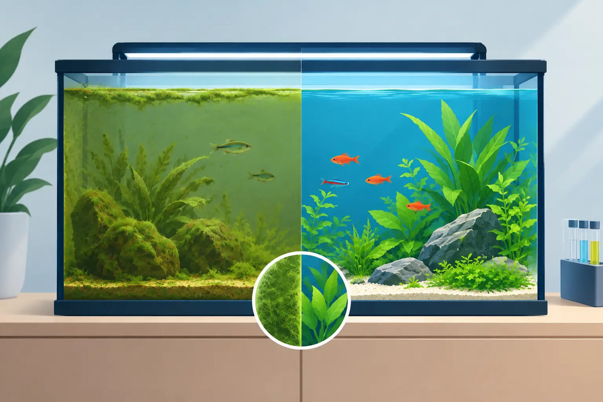 Aquarium algenprobleem praktijkvoorbeeld uitgelegd