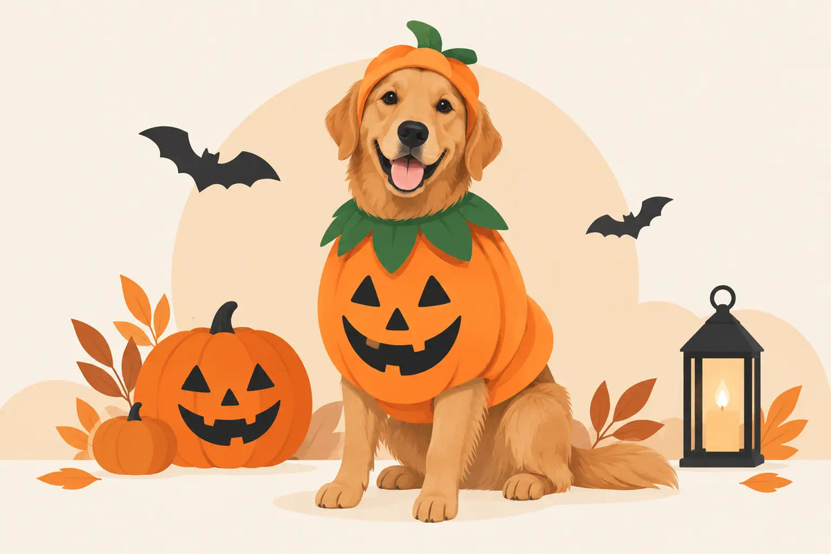 Halloween kostuum voor hond dat goed past