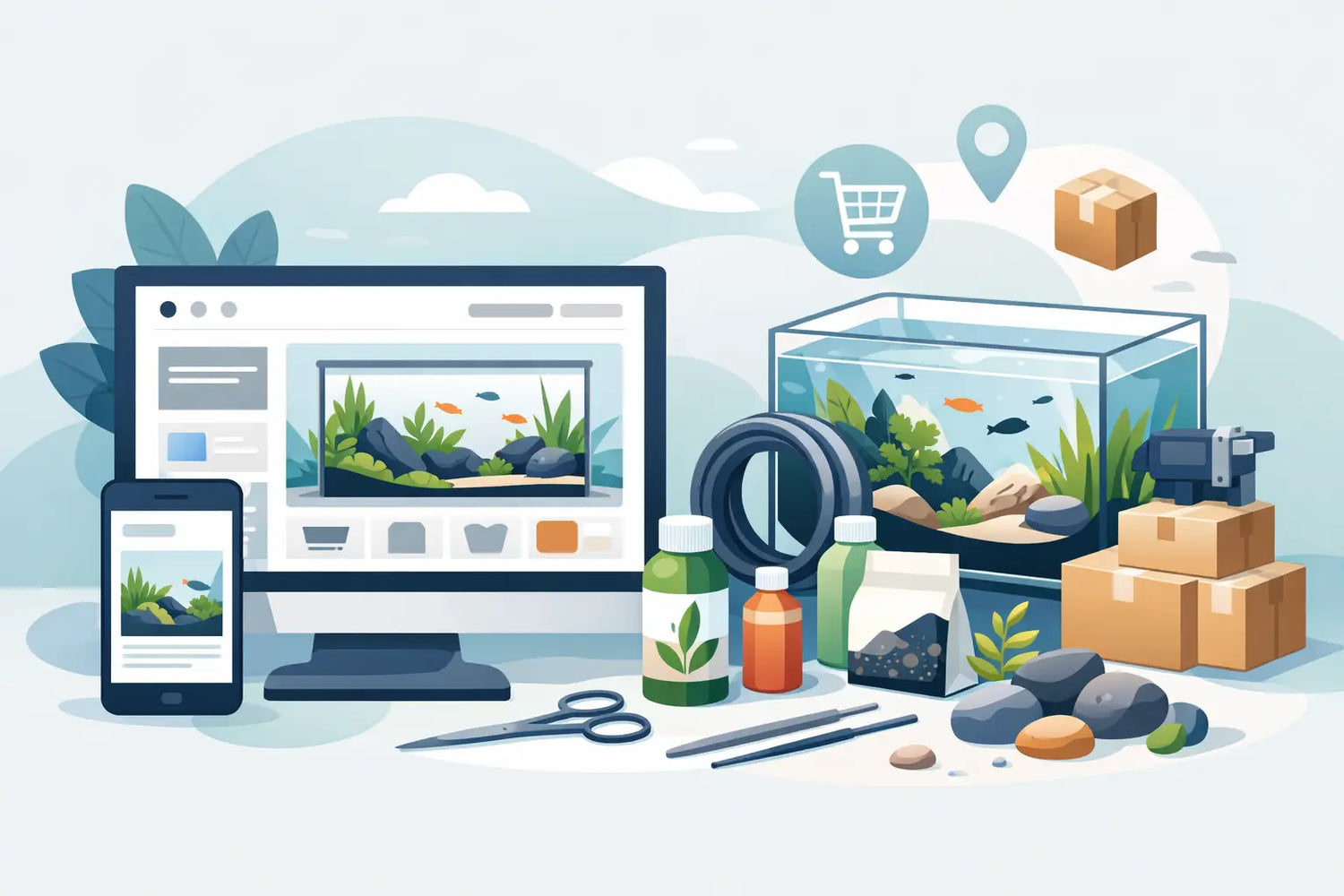 Aquascaping benodigdheden webshop kiezen