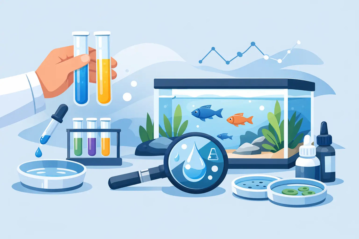 Waterkwaliteit aquarium testen zonder giswerk