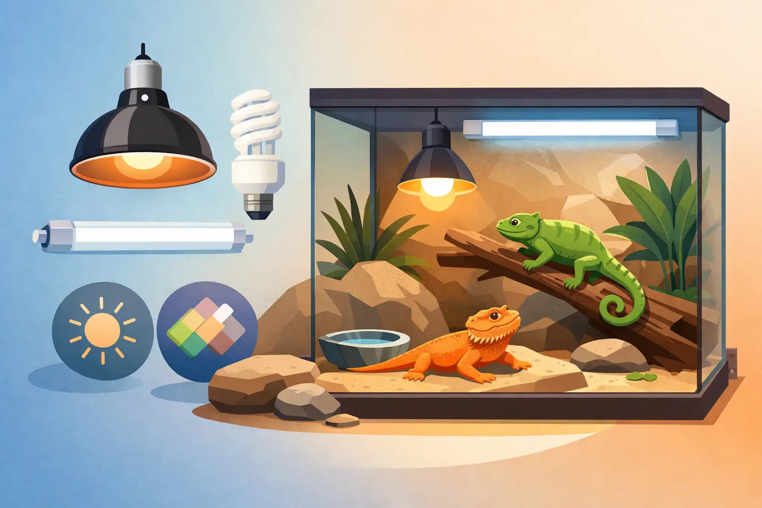 Beste reptielenlampen voor terrarium kiezen