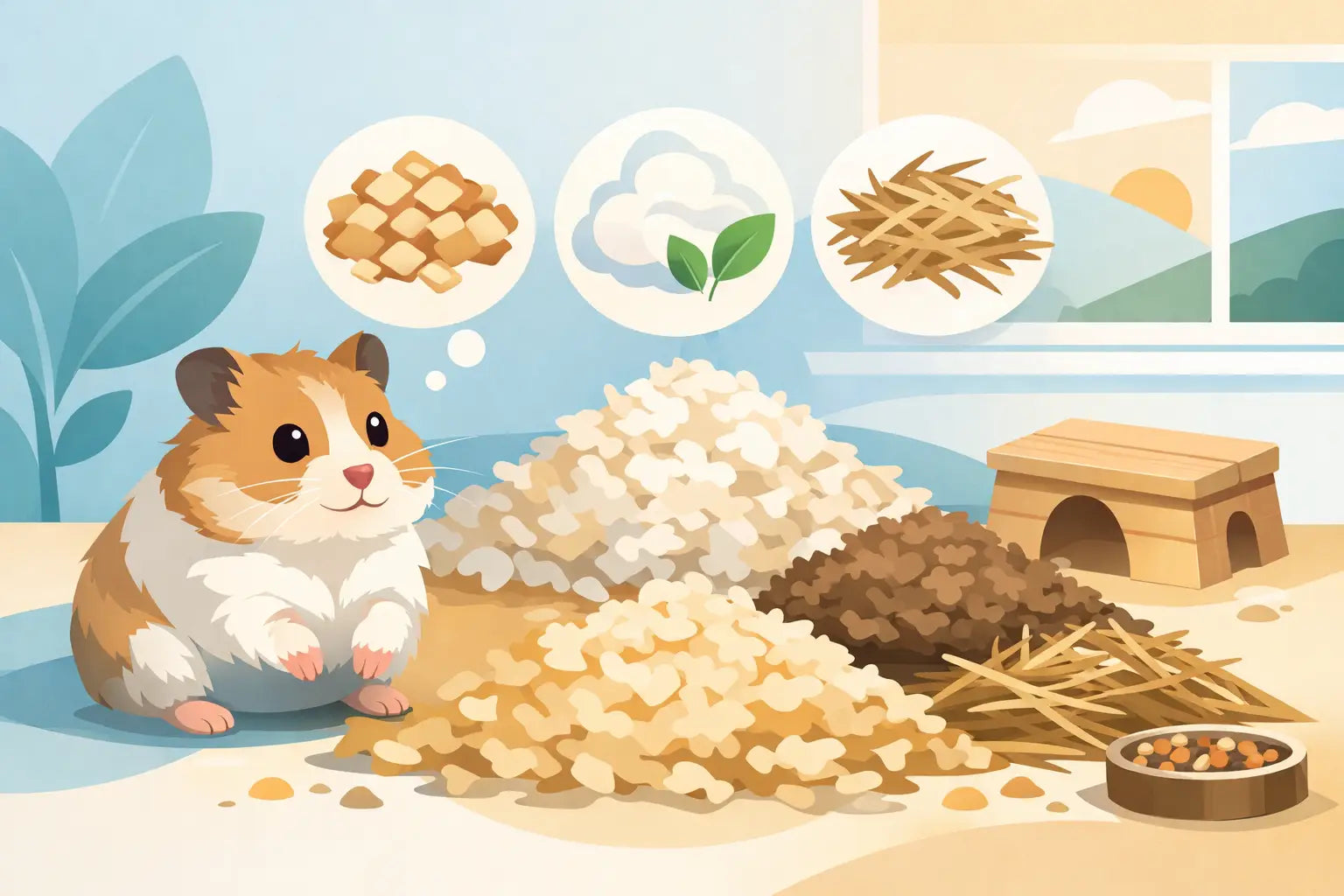 Welke bodembedekking voor hamster kies je?