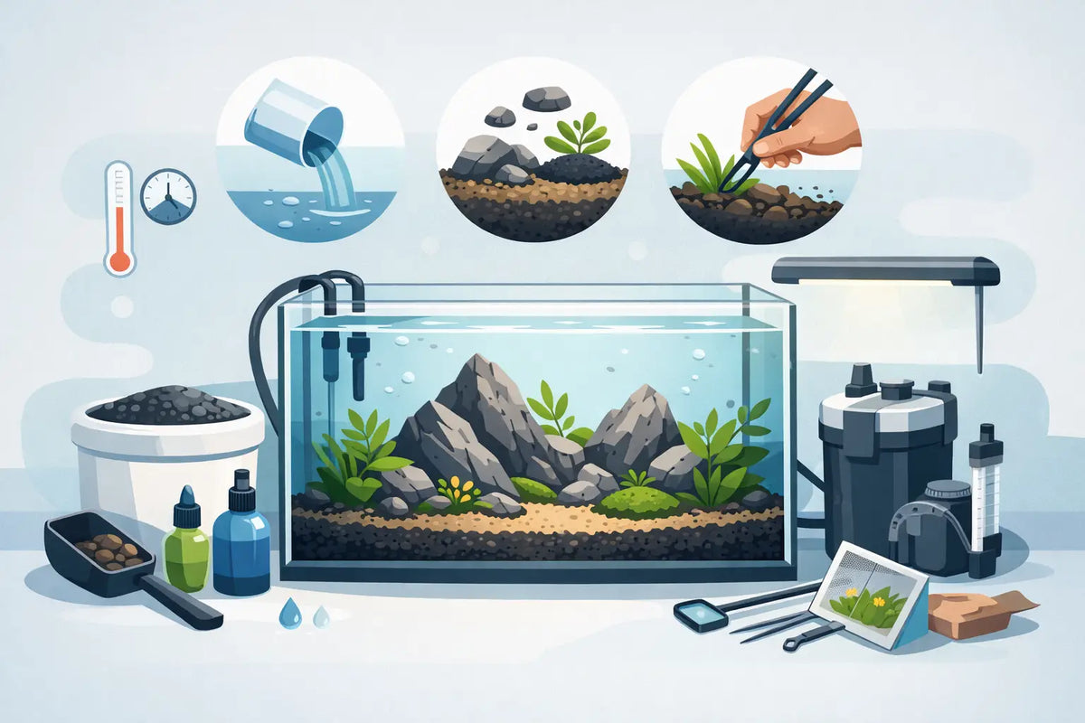 Aquascape opstarten met complete set in 7 stappen