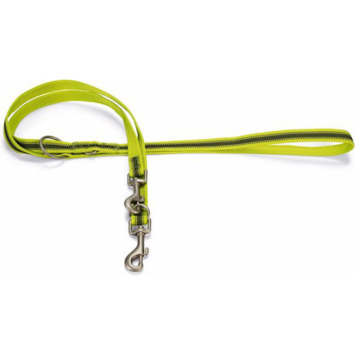 Beeztees Cabo Verstelbare Nylon Hondenriem  - Geel - Verkrijgbaar in verschillende maten