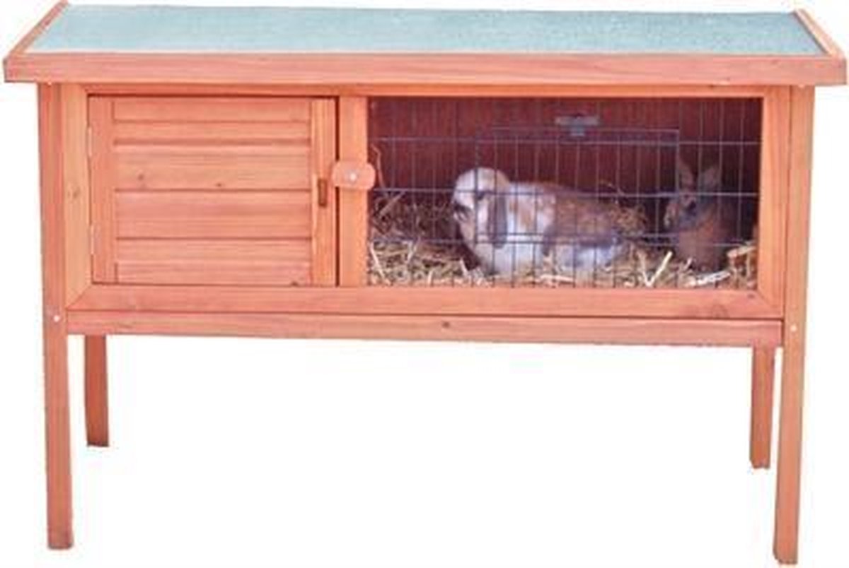 Boon Konijnenhok Plastic Lade - 91 x 45 x 70 cm - Bruin