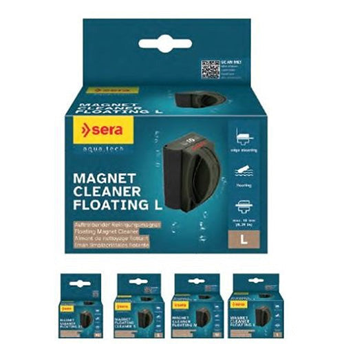 Sera drijvende algenmagneet ruitenreiniger met hoekreiniging XS - S - M  - L