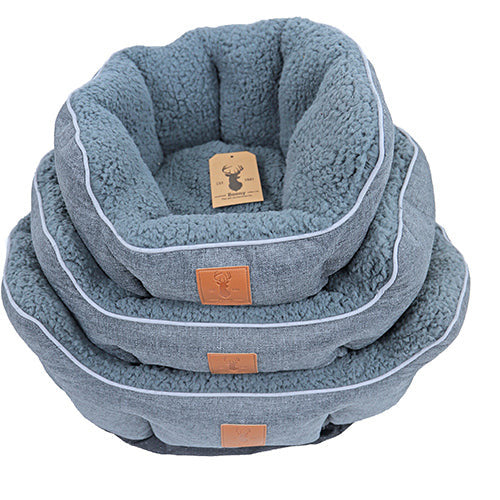 Boony „Est 1941“ Highland Graphite Hunde- oder Katzenkorb – 3 Größen