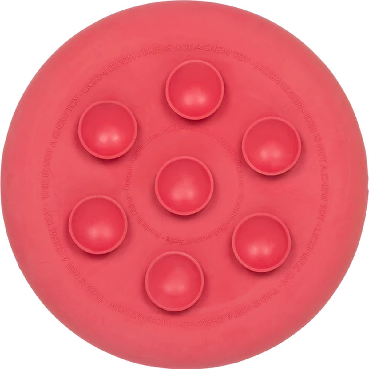 LickiMat UFO – Leckmatte / Anti-Schling-Matte / Futterverlangsamerer – Rosa – 20 cm
