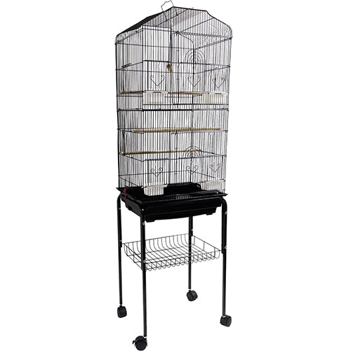 Peep vogelkooi op voet 46 x 36 x 154 cm