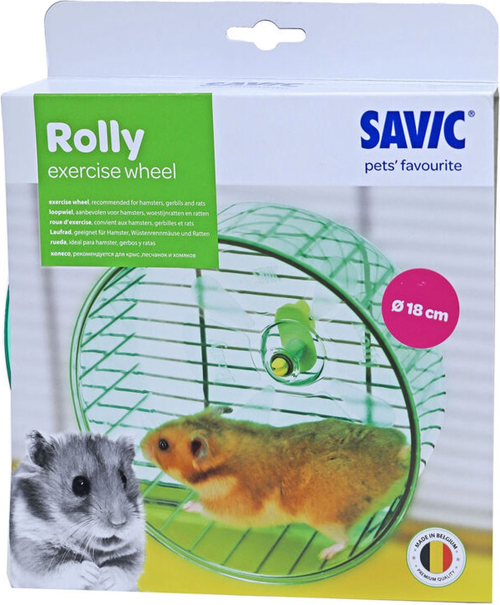 Savic Rolly Workout Wieltje – Ø 18 cm (Jumbo) - hamstermolen