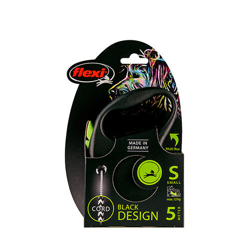 Flexi rollijn Black Design koord S - 5 meter