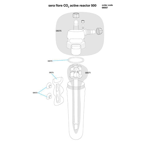 sera flore actieve CO2-reactor 500 - 1000