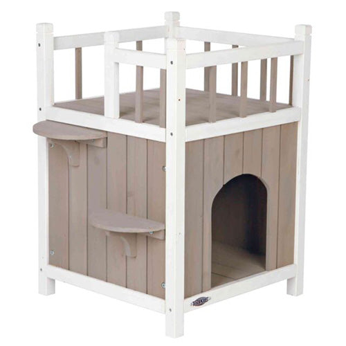 Trixie Kattenhuis - Cat's Home met Balkon - 45 × 65 × 45 cm
