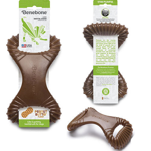 Benebone Dental Chew Pindakaas - Bacon - Braadkip