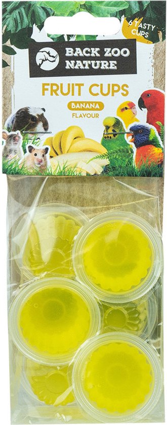 Fruitcups in verschillende smaken voor vogels per 6 stuks