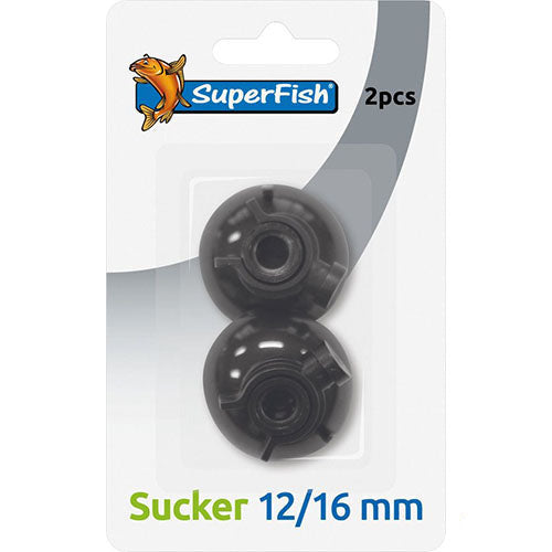 Superfish Aquarium Toebehoren - Zuignap met klem - 12/16 mm - 2 stuks