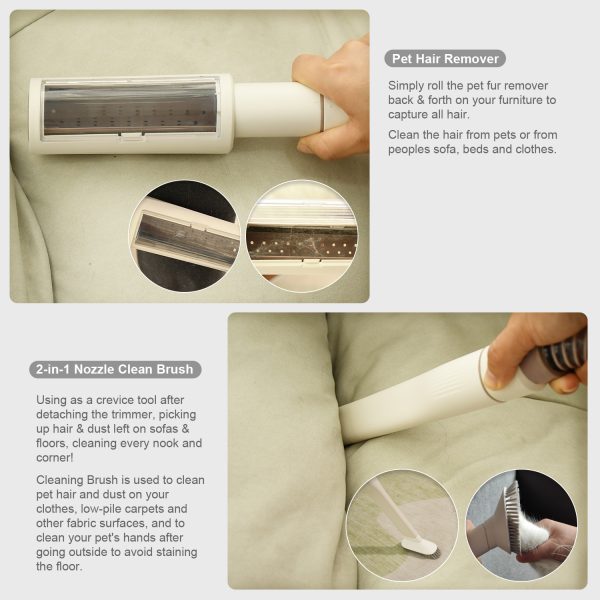 GD. EDI Complete Vachtverzorgingskit voor Honden, Stofzuiger & Tondeuse in Één! - 1,3 liter - 6 in 1