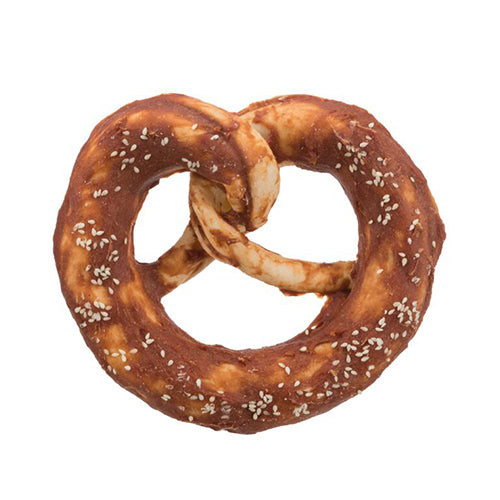 Trixie Denta Fun Pretzel met eendenborst los - 9 cm
