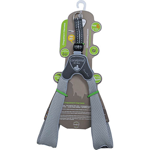 Luxe Coralpina harnas Cinquetorri lichtgrijs